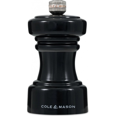 Cole & Mason Hoxton Black Gloss Precision+ mlýnek na pepř 10,4 cm