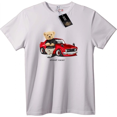 NOONEBRAND Тениска Плюшено мече състезател - 5XL, White