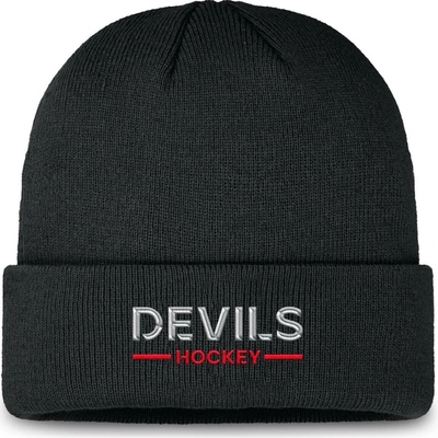 Fanatics Pánská zimní čepice New Jersey Devils NHL Authentic Pro A/Cap Cuffed beanie