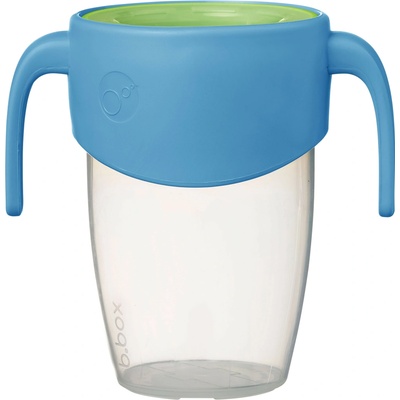 b.box 360° netekoucí učící hrneček 250 ml modrý/zelený