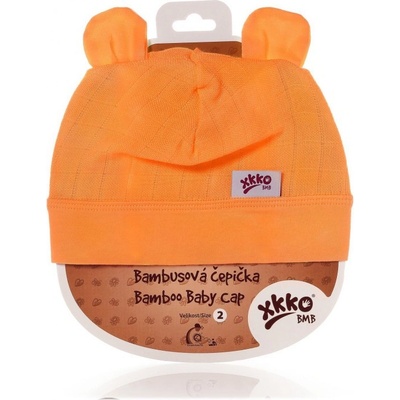 Kikko Bambusová detská čiapočka Oranžová