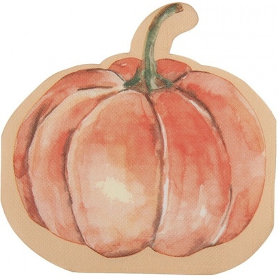 Clayre & Eef Papierové obrúsky v tvare tekvice 33x33 cm 20ks