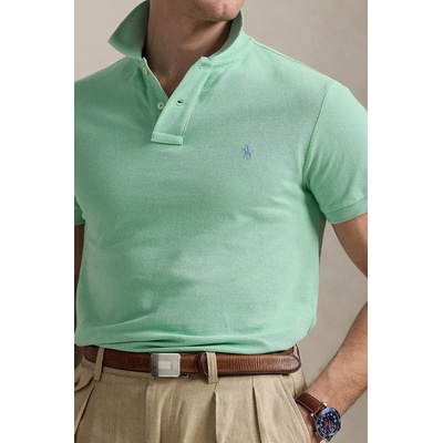 Памучна тениска с яка Polo Ralph Lauren (710536856)