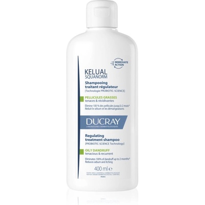 Ducray Kelual Squanorm Regulating Treatment Shampoo Oily Dandruff шампоан против мазен пърхот 400ml