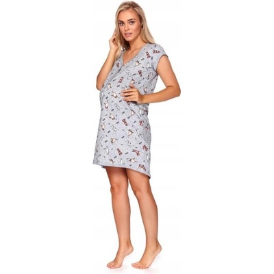 Dobranocka košeľa 9940 svetlošedá