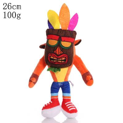 Crash Bandicoot s maskou plyšák 26 cm - SKLADEM