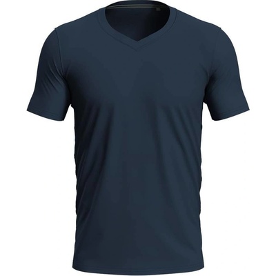 Stedman tričko Clive V-Neck Midnight modré