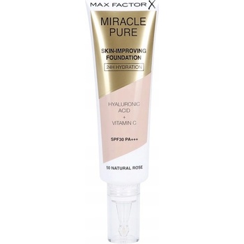 Max Factor Miracle Pure Skin dlhotrvajúci make-up SPF30 50 Natural Rose 30 ml