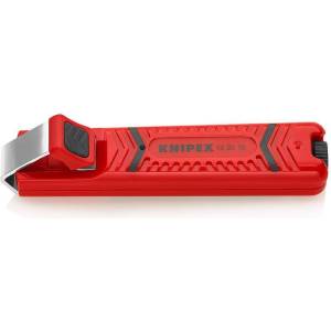 KNIPEX Кабелен нож, за изолация Ø4-16мм, червена ръкохватка 130мм, с фиксатор, - K162016SB (K162016SB)