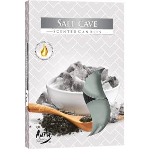 BISPOL Ароматни чаени свещи Bispol Aura - Salt Cave, 6 броя (p15-313)