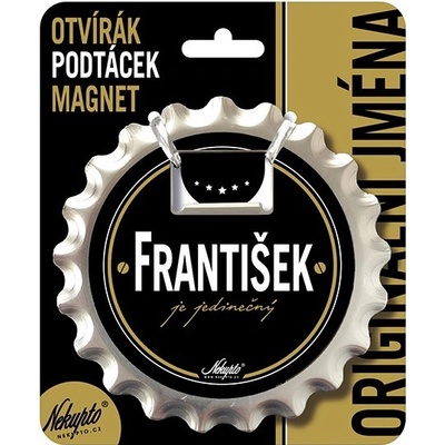 Nekupto Otvírák na pivo, podtácek se jménem - František