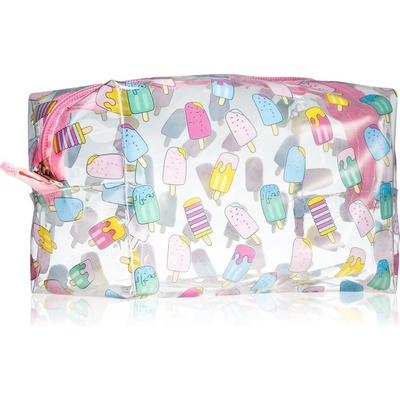 BrushArt Accessories Transparent cosmetic bag transparentní kosmetická taštička Ice Cream