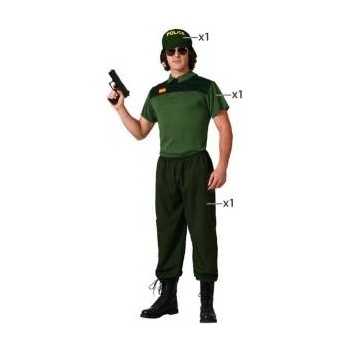BigBuy Carnival Маскировъчен костюм за възрастни Градска охрана Мъже Размер xs/s