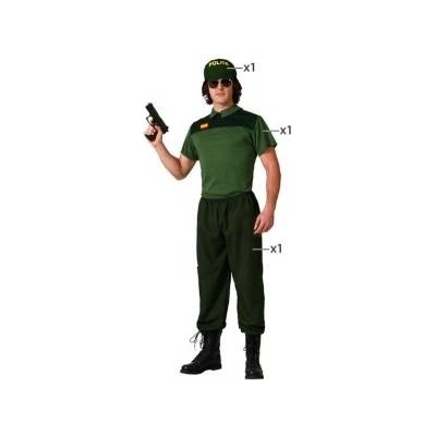 BigBuy Carnival Маскировъчен костюм за възрастни Градска охрана Мъже Размер xs/s