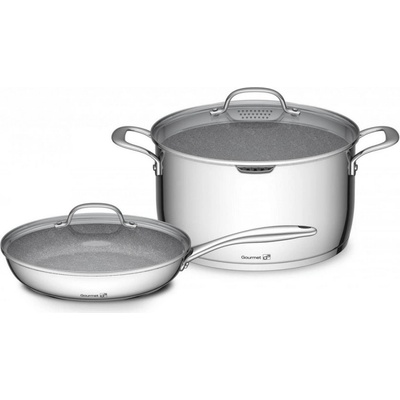 G21 Sada riadu G21 Gourmet Miracle s cedníkom, 4 diely, nerez/greblón 6352113