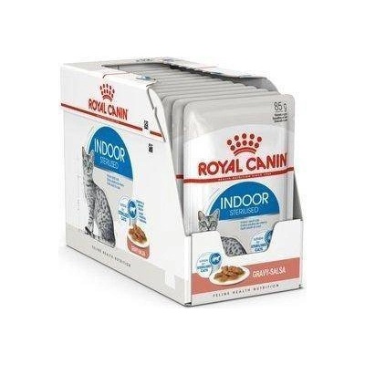 ROYAL CANIN Indoor Sterilised In Gravy Pouch 12 x 85 g