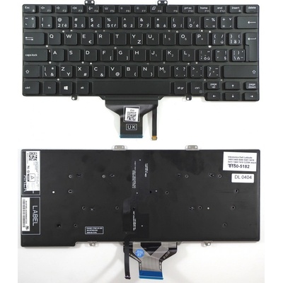 česká klávesnice Dell Latitude 3400 5400 5400 5401 5410 5411 7400 7410 CZ/SK černá podsvit – Sleviste.cz