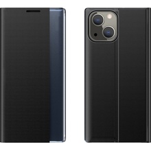 Hurtel Kryt Sleep Case Bookcase s chytrým okénkem pro iPhone 13 mini, černý
