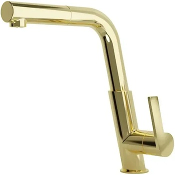 Image 1 of Твоят Стил - Кухненски Мивки Brush Gold Смесител за Кухненска Мивка с издърпваща се глава - Модел 3700