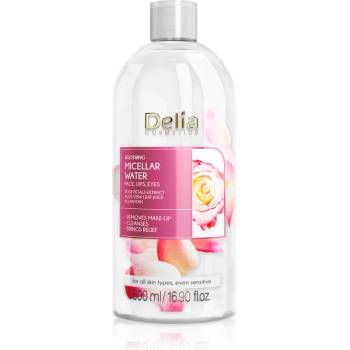 Delia Cosmetics Micellar Water Rose Petals Extract успокояваща почистваща мицеларна вода 500ml