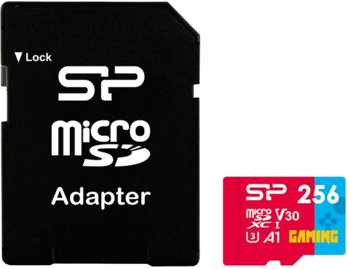 Silicon Power microSDXC 256GB A1/V30/UHS-I + Adapter (SP256GBSTXDV3V1NSP)