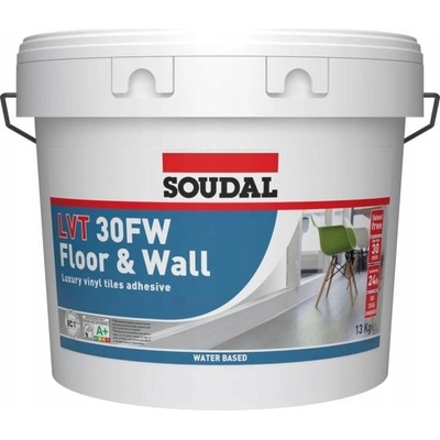 Soudal LVT 30FW lepidlo na vinylové panely LVT a PVC dlaždice 13 kg