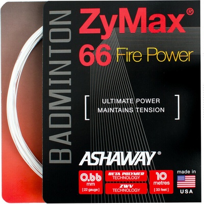 Ashaway ZyMax 66 Fire Power 10 m