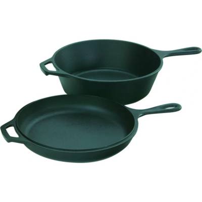 LODGE hluboká litinová pánev 26cm s poklicí