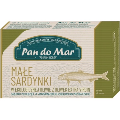 Pan do Mar sardinky na BIO olivovom oleji 120g