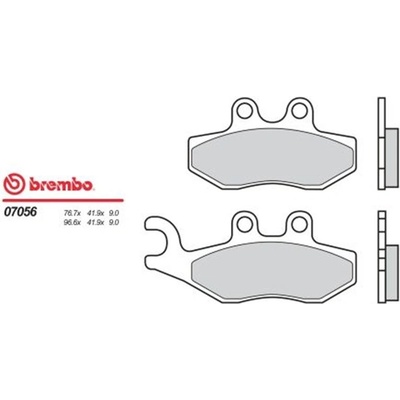 Přední brzdové destičky Brembo Gilera 250 NEXUS 2006 - 2008 směs XS