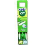 Swiffer kit комплект прахоулавящи кърпи за под, Дръжка 1 брой, 8 броя сухи кърпи, 3 мокри кърпи