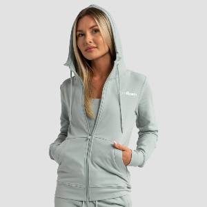 GymBeam Дамски суичър с цип Limitless Eucalypt S