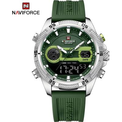 Naviforce Часовници naviforce he-38630 - Зелен / Сребърен kp38630 (he-38630)