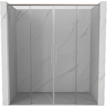 Mexen Rox плъзгащи се душ врати 190 см, прозрачни, четкан никел - 8C2-190-002-97-00 (8C2-190-002-97-00)