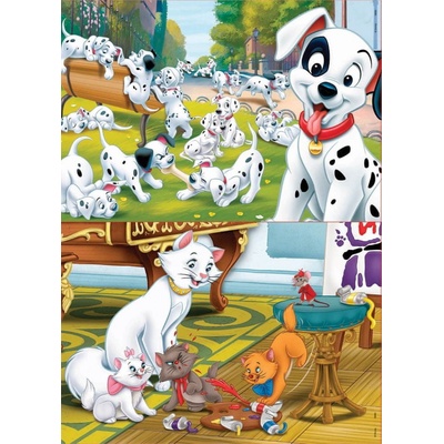 Educa Drevené pre deti Disney zvieratká 2 x 25 dielov