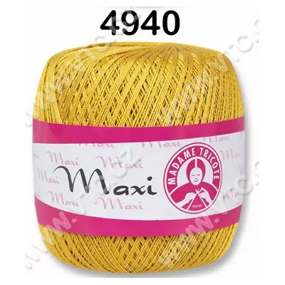 MADAME TRICOTE PARIS Příze Maxi - klasická i Metallic Maxi: 4940 Zlatá