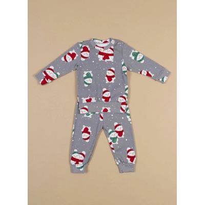 Pyžamo SNĚHULÁCI šedé BABY Extreme Intimo