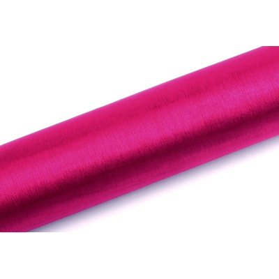 PartyDeco.pl Organza FUCHSIOVÁ, šířka 16 cm, návin 9 m