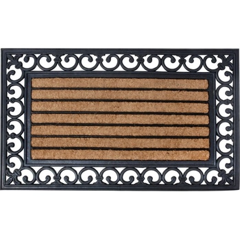 ESSCHERT DESIGN BEST FOR BOOTS s kokosovým vláknem a ornamenty černá 75,5 cm x 45,5 cm