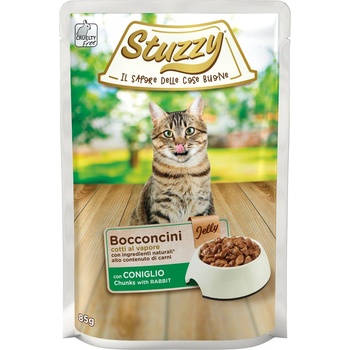 Stuzzy Bocconcini, мокра храна за котки, заек в желе, 85 г, саше
