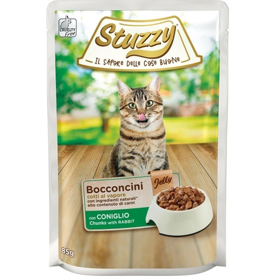 Stuzzy Bocconcini, мокра храна за котки, заек в желе, 85 г, саше