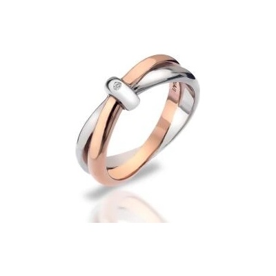 Hot Diamonds Strieborný prsteň Eternity Vermeil DR112