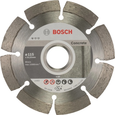 BOSCH Diamantový dělicí kotouč Standard for Concrete 115 x 22,23 x 1,6 x 10 mm 2.608.603.239