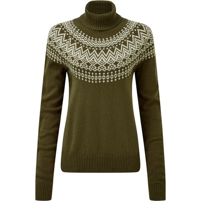 Sherpa Дамски вълнен пуловер Sherpa Women's Camkilo Roll Neck Sweater Jumper - Evergreen - размер XS (105-6749-0211)