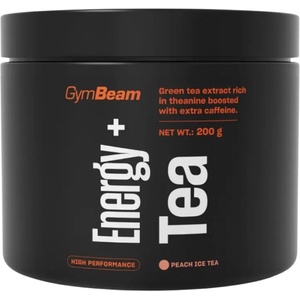 GymBeam Energy + Tea | Caffeine + L-Theanine From Green Tea [200 грама] Студен чай праскова
