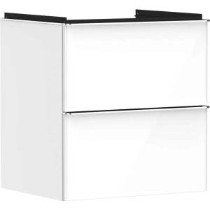 Hansgrohe Xelu Q - Шкафче за умивалник, 63x58x50 см, 2 чекмеджета, лъскаво бяло/хром 54023000 (54023000)