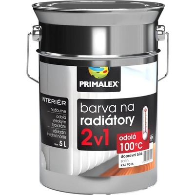 Primalex farba na radiátory 2v1 5 l Biela lesklá