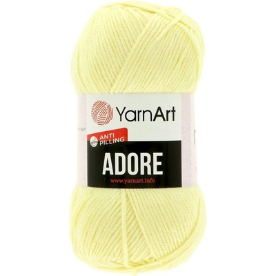 YarnArt Adore 356 pastelová žltá