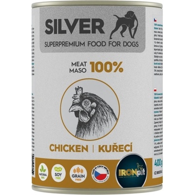 IRONpet Silver Dog Kuřecí 100% masa 6 x 200 g