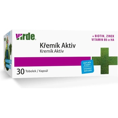 VIRDE Силиций Актив + биотин, цинк и хиалуронова киселина 30 капсули | Virde (RE_350361 (DSN117) VIRDE)